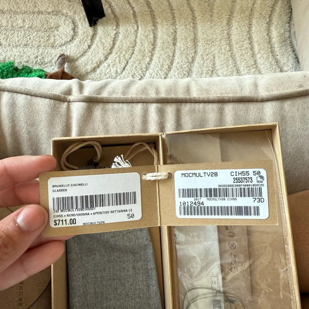 Brunello Cucienelli Round Acetate Sunglasses - Picture 6 of 11